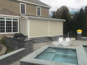 A Sunesta screen protects a home patio in the Southeast