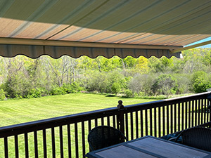 A Sunesta retractable awning offers revolutionary shade in the Midwest