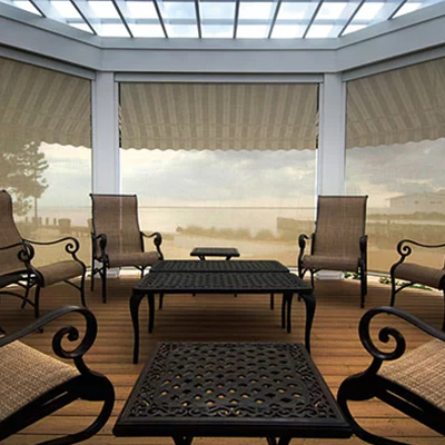 screen and retractable awning